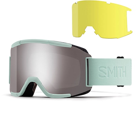 Snowboard Goggles Smith Squad ice flood | chrmpp sun platinum mir+std.yellow 2019 - 1