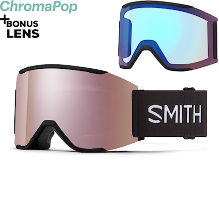 Snowboardové okuliare Smith Squad Mag black | cp ed roe gold mir+cp storm rose flash 2023 - 1