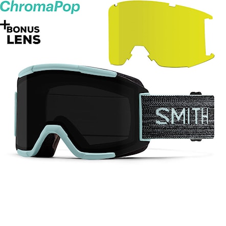 Gogle snowboardowe Smith Squad pale mint | chromapop sun black+yellow 2020 - 1