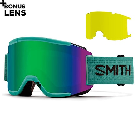 Snowboard Goggles Smith Squad ranger scout | green sol-x+yellow 2017 - 1