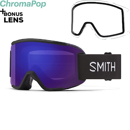 Gogle snowboardowe Smith Squad S black | cp ed violet+clear 2023 - 1