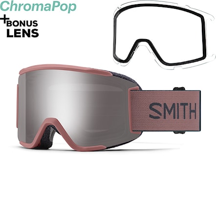 Snowboardové brýle Smith Squad S chalk rose everglade | cp sun platinum mirror+clear 2023 - 1
