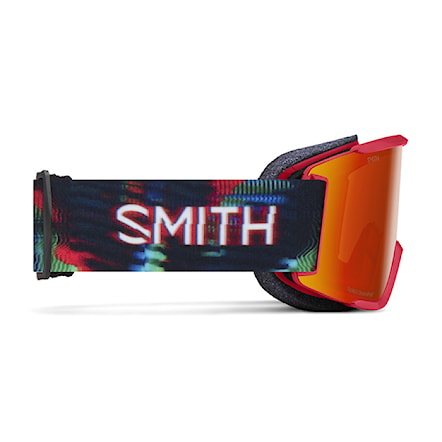 Gogle snowboardowe Smith Squad S crimson glitch hunter |cp everyday red mirror+yellow 2024 - 3