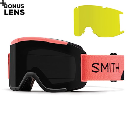 Snowboard Goggles Smith Squad sunburst split | chromapop sun black+yellow 2018 - 1