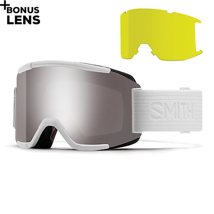 Snowboard Goggles Smith Squad whiteout | chromapop sun platinum mir.+yellow 2018 - 1