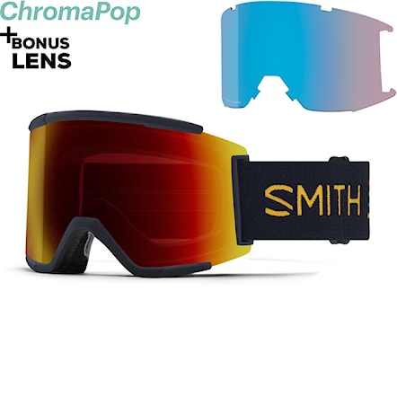 Gogle snowboardowe Smith Squad XL midnight slash |cp sun red mirror+cp storm rose flash 2024 - 1