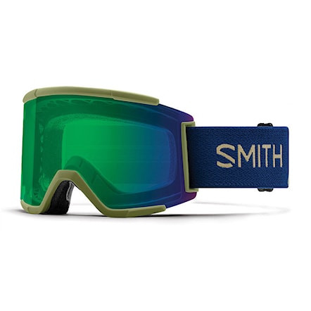 Snowboard Goggles Smith Squad Xl navy camo split | chrmpp everyday green mir.+chrmpp storm rose flash 2018 - 1