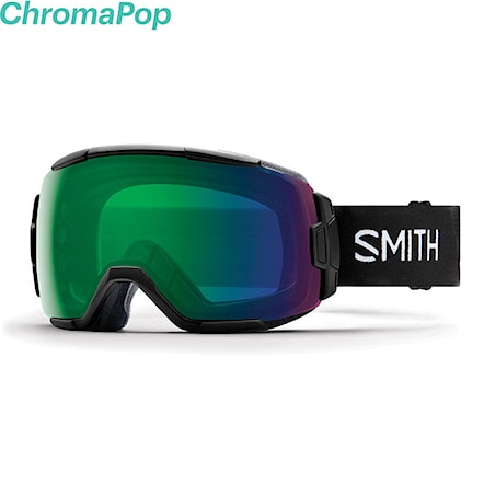 Gogle snowboardowe Smith Vice black | chromapop everyday green mirror 2020 - 1