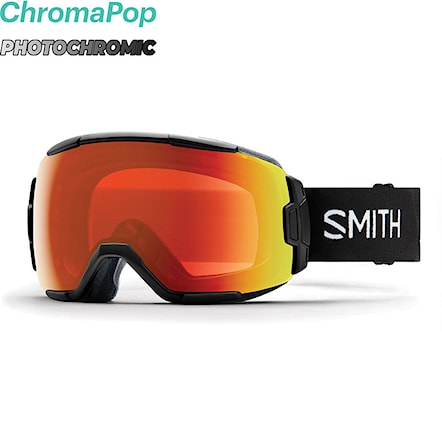 Gogle snowboardowe Smith Vice black | chromapop photochromic red mirror 2020 - 1