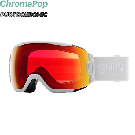 Gogle snowboardowe Smith Vice white vapor | cp photochromatic red mirror 2021 - 1