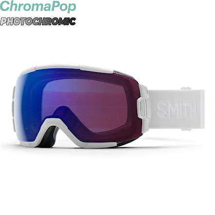 Snowboardové okuliare Smith Vice white vapor | cp photochromatic rose flash 2021 - 1
