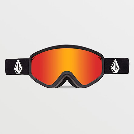 Snowboard Goggles Volcom Attunga matte black | red chrome+yellow 2024 - 3