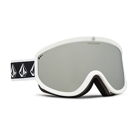 Snowboard Goggles Volcom Footprints white/rerun | silver chrome 2023 - 1