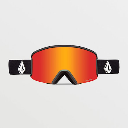 Snowboardové okuliare Volcom Garden matte black | red chrome+yellow 2024 - 2