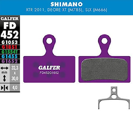 Brake Pads Galfer E-Bike FD452 G1652 Shimano - 1