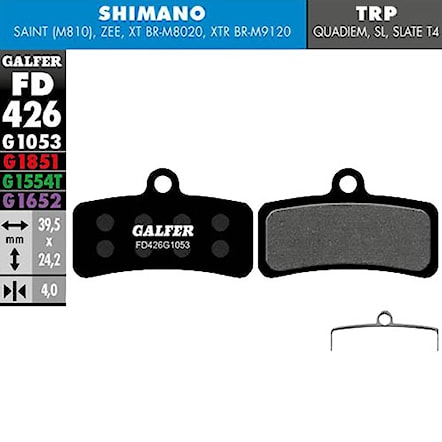 Brzdové destičky Galfer Standard FD426 G1053 Shimano, Tektro, TRP - 1