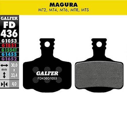 Brake Pads Galfer Standard FD436 G1053 Magura/Campagnolo - 1