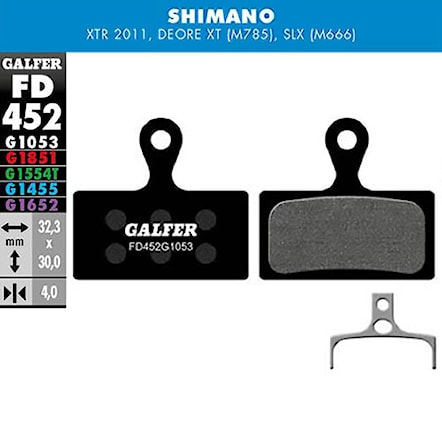 Brzdové destičky Galfer Standard FD452 G1053 Shimano - 1