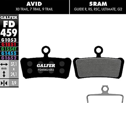 Klocek hamulcowy Galfer Standard FD459 G1053 SRAM Guide R RS RSC Ultimate - 1