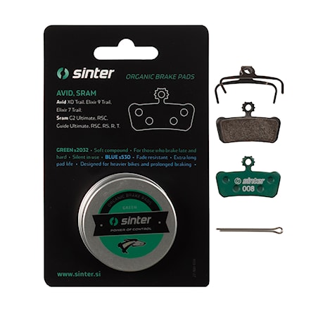 Brake Pads Sinter SRAM (G2, Guide, Elixir Trail) Green - 2