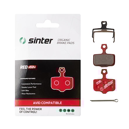 Brake Pads Sinter SRAM (Level, Elixir, DB) Red - 2