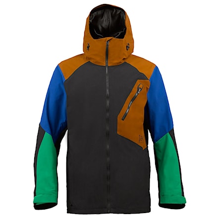 Snowboard Jacket Burton Ak 2L Cyclic true black/true penny/tide/turf 2014 - 1