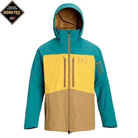 Snowboard Jacket Burton [ak] Gore Swash green-blue slate/maize/kelp 2024 - 1