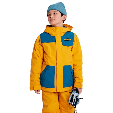 Snowboard Jacket Burton Boys Dugout cadmium yellow 2022 - 1