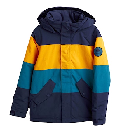 Snowboard Jacket Burton Boys Symbol dress blue/cadmium yellow/celest 2022 - 1