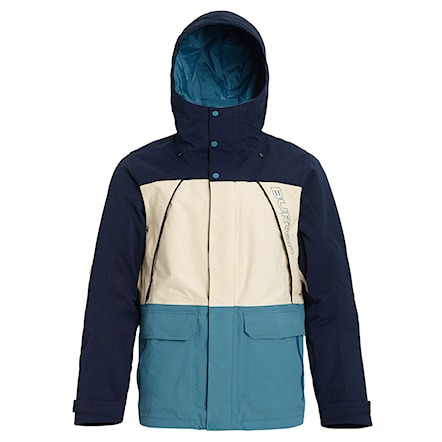 Snowboard Jacket Burton Breach dress blue/almond milk/storm blu 2020 - 1
