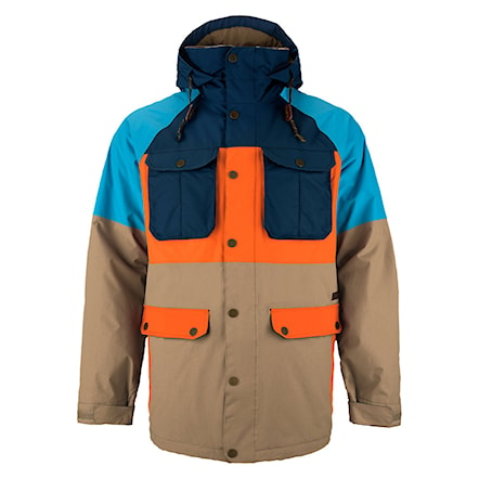 Snowboard Jacket Burton Frontier cork/colorblock 2015 - 1