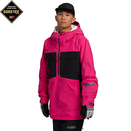 Snowboard Jacket Burton Gore Banshey Anorak punchy pink/true black 2021 - 1