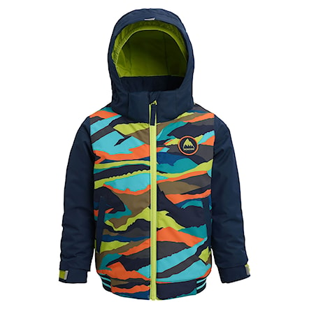 Snowboard Jacket Burton Toddler Gameday summit stripe/dress blue 2020 - 1