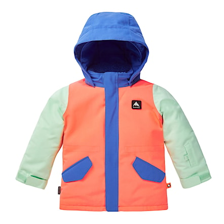 Snowboard Jacket Burton Toddler Parka amparo blue/tetra orange/jewel g 2023 - 1