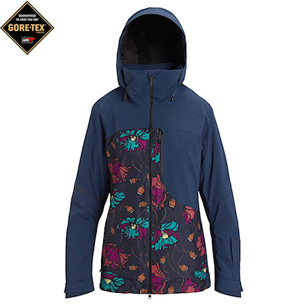 Snowboard Jacket Burton Wms [ak] Gore Embark dress blue/bona flora 2024 - 1