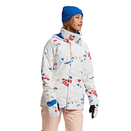 Snowboard Jacket Burton Wms Jet Set white landscape floral 2021 - 1