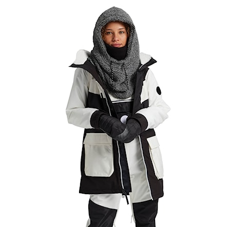 Kurtka snowboardowa Burton Wms Larosa Jacket true black/stout white 2021 - 1