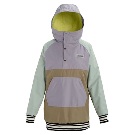 Snowboard Jacket Burton Wms Loyle Anorak aqua grey/lilac grey/timber 2020 - 1