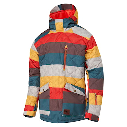 Snowboard Jacket DC Forest linen stripes 2015 - 1