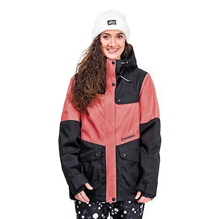 Snowboard Jacket Horsefeathers Babette mineral red 2018 - 1
