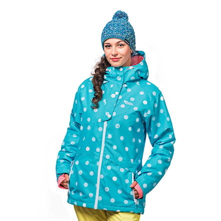 Snowboard Jacket Horsefeathers Coralie curacao dots 2017 - 1