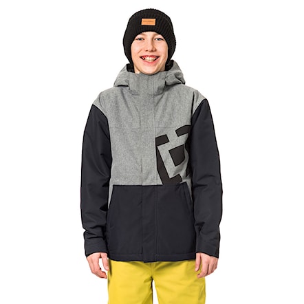 Snowboard Jacket Horsefeathers Falcon Kids grey melange 2019 - 1