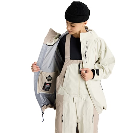 Bunda na snowboard Burton Ag Hardpack Gore 3L Jacket bone white/stone grey 2026 - 3