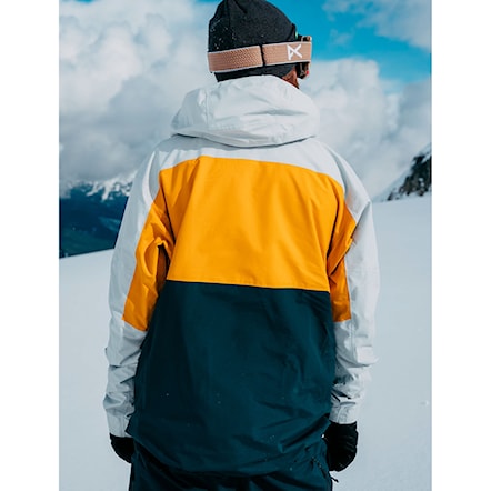 Bunda na snowboard Burton [ak] Gore Swash Jacket grey cloud/goldenrod/deep emerald 2025 - 3