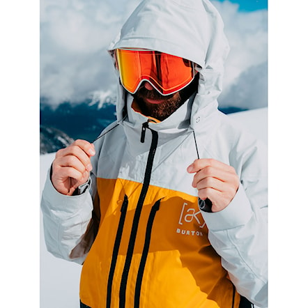 Bunda na snowboard Burton [ak] Gore Swash Jacket grey cloud/goldenrod/deep emerald 2025 - 4