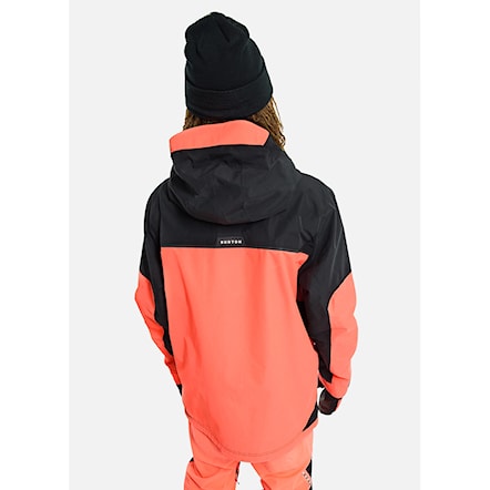 Snowboard Jacket Burton Frostner true black/tetra orange 2023 - 3