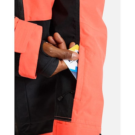 Snowboard Jacket Burton Frostner true black/tetra orange 2023 - 6