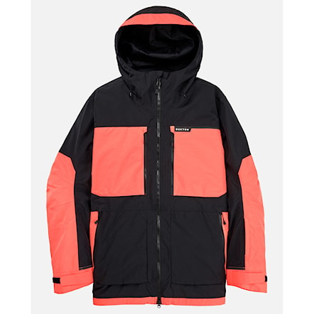 Snowboard Jacket Burton Frostner true black/tetra orange 2023 - 8
