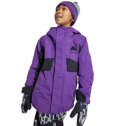 Kurtka snowboardowa Burton Kids Ascutney imperial purple/true black 2026 - 1