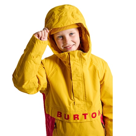 Kurtka snowboardowa Burton Kids Frostner Anorak goldenrod/azalea pink 2025 - 3